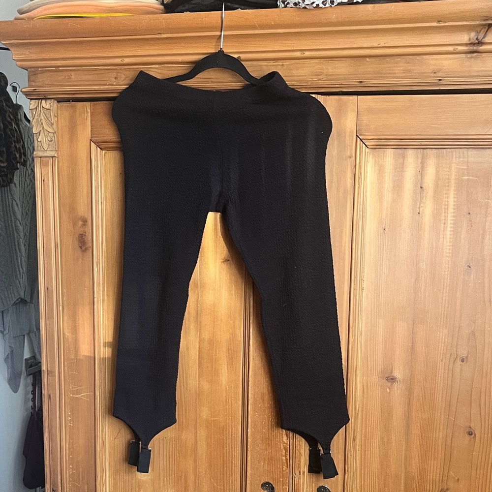 Betsey Johnson Black Textured Kids Leggings